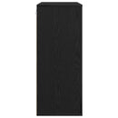 vidaXL Fali Szekrény polcokkal Musta tammi 80 x 33 x 80 cm Faanyag