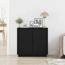 vidaXL Széf Fekete tölgy 80 x 40 x 75 cm Faanyag
