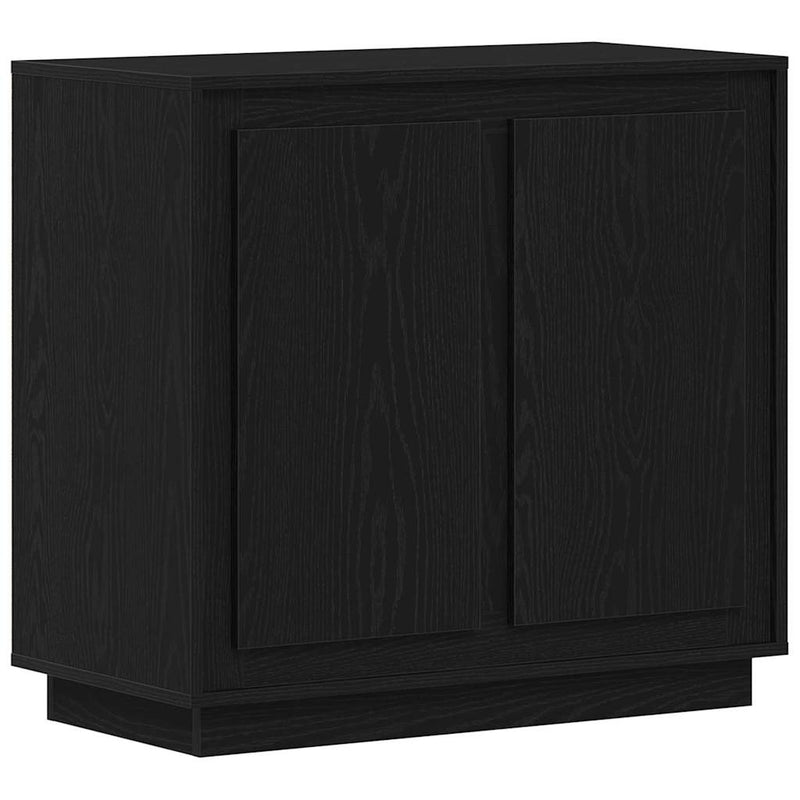 vidaXL Modern Büfé Oldalszekrény Musta tammi 80 x 34 x 75 cm Faanyag