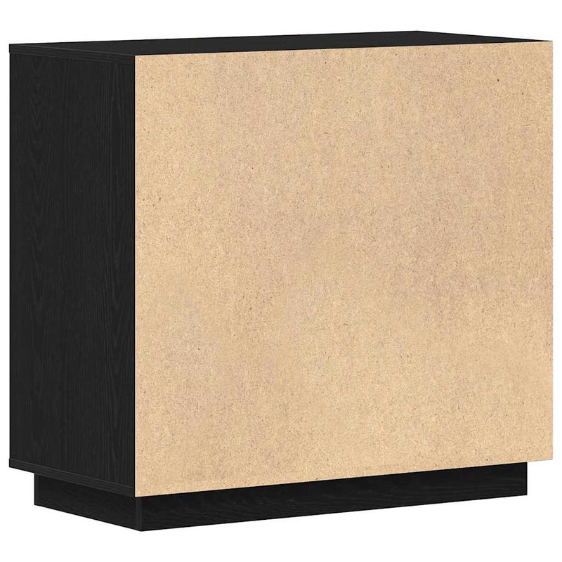 vidaXL Modern Büfé Oldalszekrény Musta tammi 80 x 34 x 75 cm Faanyag