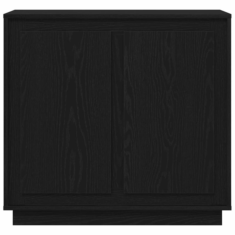 vidaXL Modern Büfé Oldalszekrény Musta tammi 80 x 34 x 75 cm Faanyag