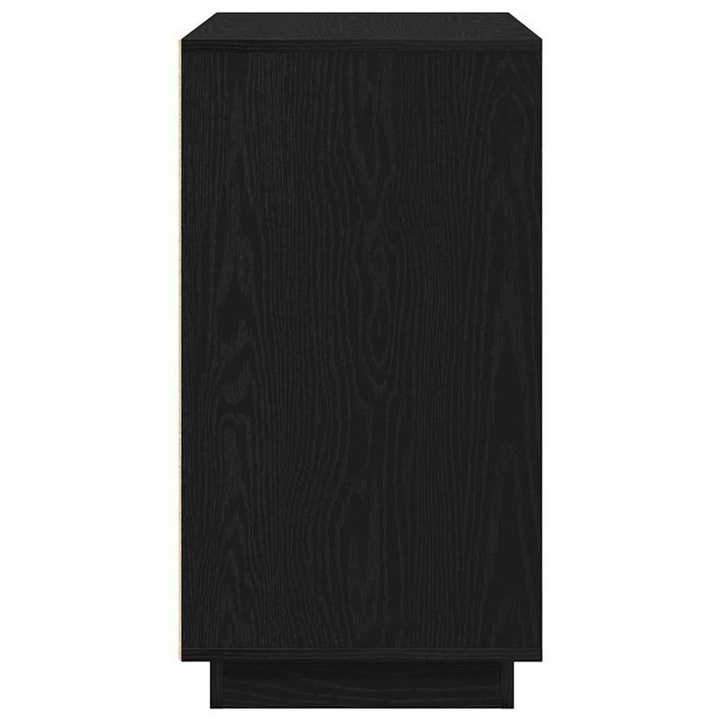 vidaXL Modern Büfé Oldalszekrény Musta tammi 80 x 34 x 75 cm Faanyag