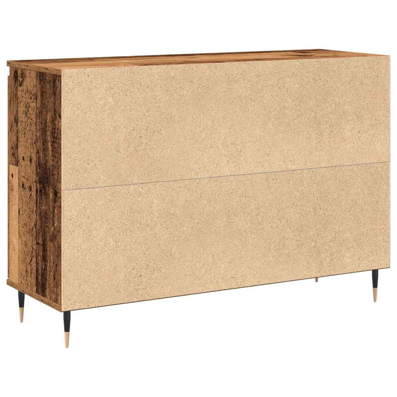 vidaXL Széf fiókkal Régi fa 101.5 x 35 x 70 cm Faanyag