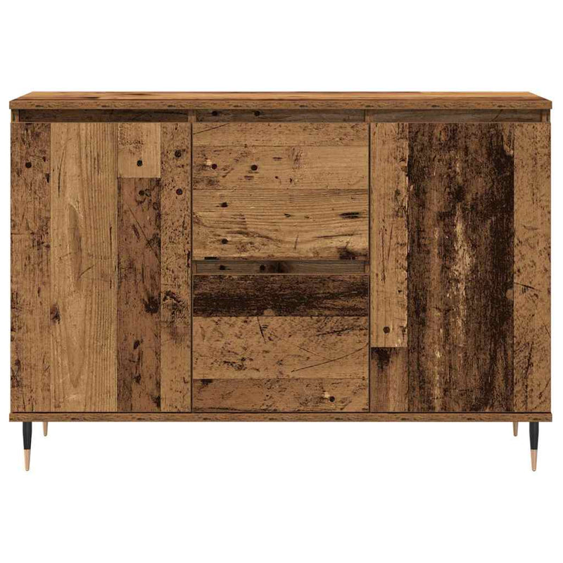 vidaXL Széf fiókkal Régi fa 101.5 x 35 x 70 cm Faanyag