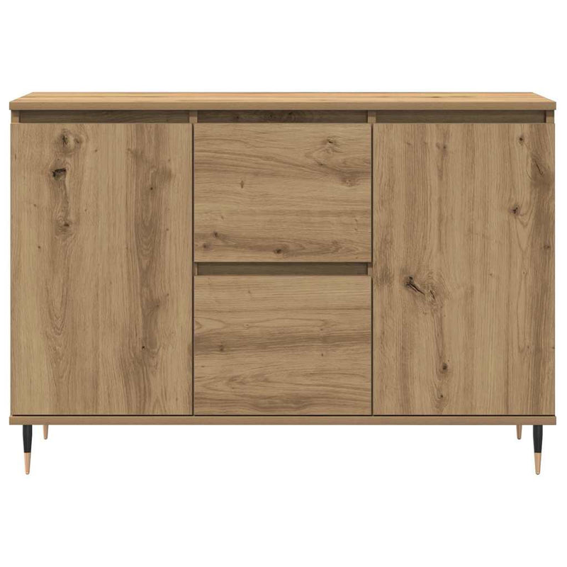 vidaXL Széf fiókkal kézműves tölgy 101.5 x 35 x 70 cm Faanyag