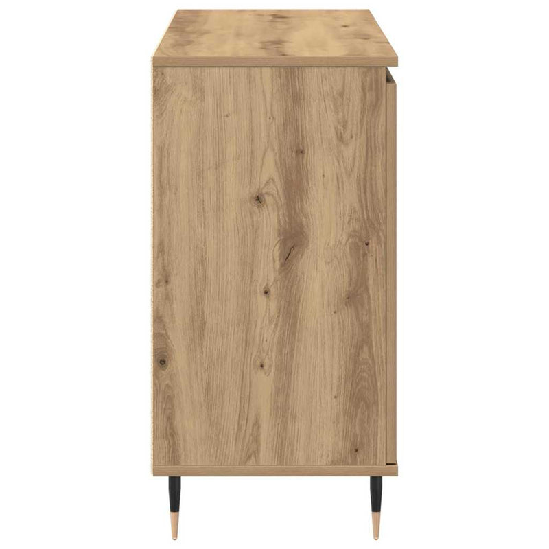 vidaXL Széf fiókkal kézműves tölgy 101.5 x 35 x 70 cm Faanyag