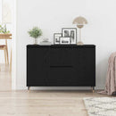 vidaXL Széf fiókkal Fekete tölgy 101,5 x 35 x 70 cm Faanyag