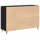 vidaXL Széf fiókkal Fekete tölgy 101,5 x 35 x 70 cm Faanyag