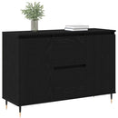 vidaXL Széf fiókkal Fekete tölgy 101,5 x 35 x 70 cm Faanyag