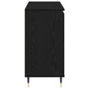 vidaXL Széf fiókkal Fekete tölgy 101,5 x 35 x 70 cm Faanyag