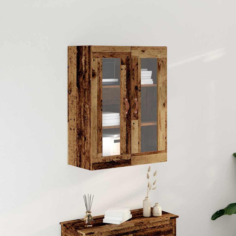 vidaXL Fali szekrény Régi fa 69.5 x 34 x 90 cm Faanyag