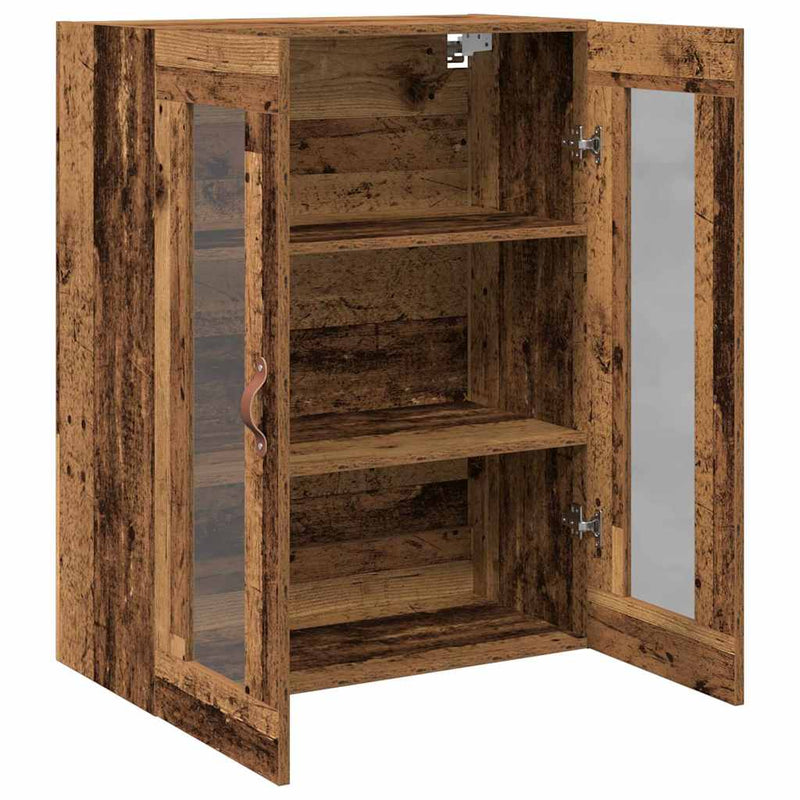 vidaXL Fali szekrény Régi fa 69.5 x 34 x 90 cm Faanyag