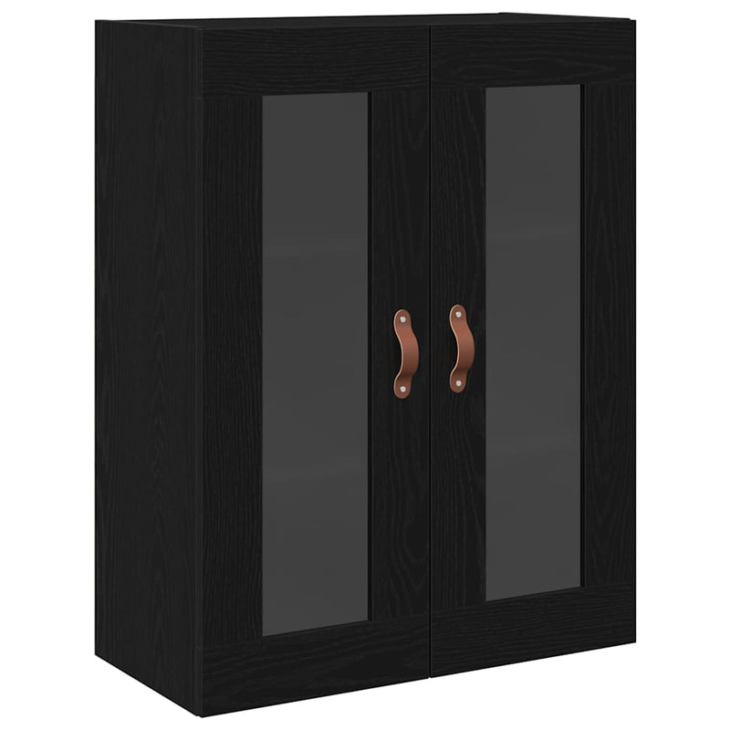 vidaXL Fali szekrény Musta tammi 69.5 x 34 x 90 cm Faanyag