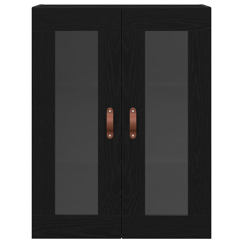 vidaXL Fali szekrény Musta tammi 69.5 x 34 x 90 cm Faanyag