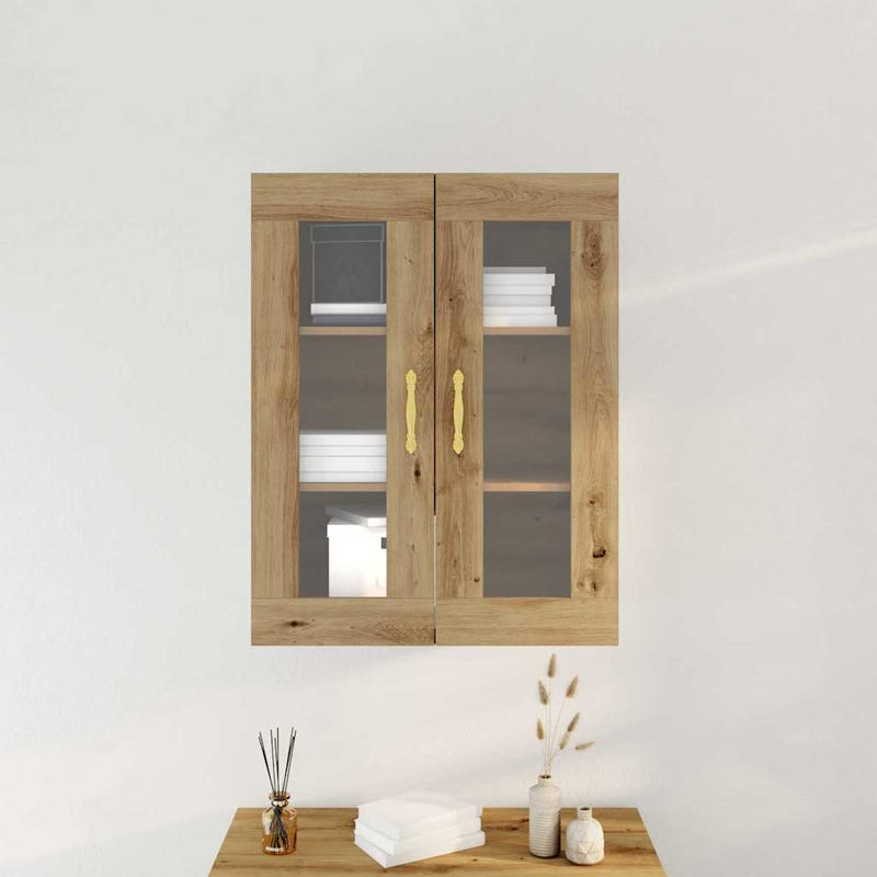 vidaXL Fali szekrény kézműves tölgy 69.5 x 34 x 90 cm Faanyag