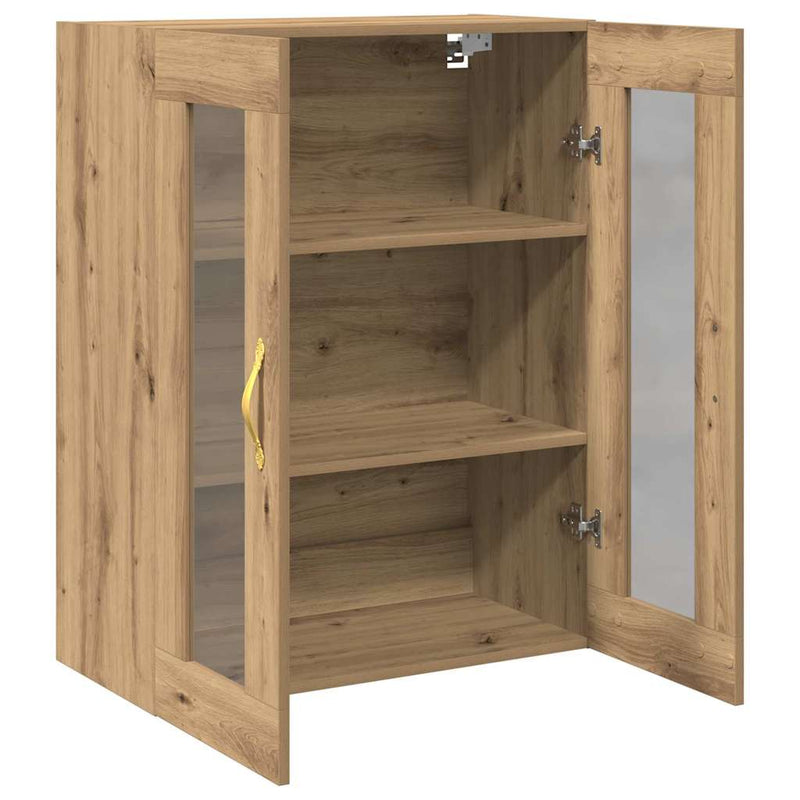 vidaXL Fali szekrény kézműves tölgy 69.5 x 34 x 90 cm Faanyag