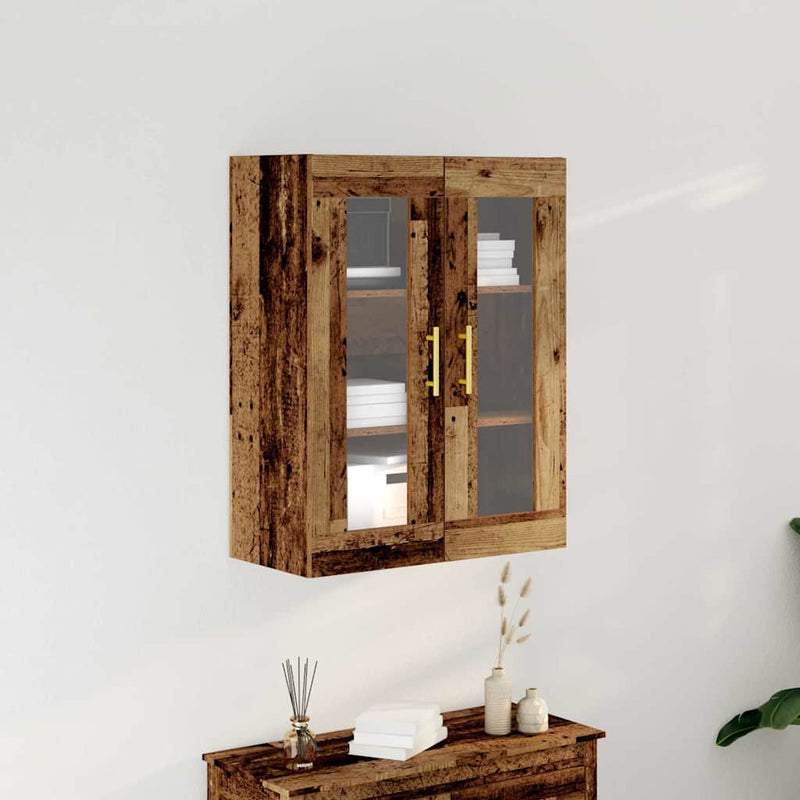 vidaXL Fali szekrény Régi fa 69.5 x 34 x 90 cm Faanyag