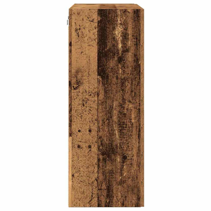 vidaXL Fali szekrény Régi fa 69.5 x 34 x 90 cm Faanyag
