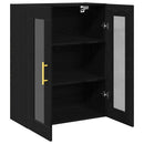 vidaXL Fali Szekrény Fekete tölgy 69,5 x 34 x 90 cm Faanyag