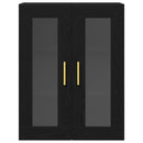 vidaXL Fali Szekrény Fekete tölgy 69,5 x 34 x 90 cm Faanyag