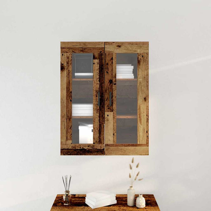 vidaXL Fali szekrény Régi fa 69.5 x 34 x 90 cm Faanyag