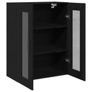 vidaXL Fali Szekrény Fekete tölgy 69,5 x 34 x 90 cm Faanyag