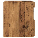 vidaXL Éjjeliszekrény fiókkal 2 pcs Öreg fa 50 x 40 x 45 cm Faanyag