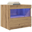 vidaXL Éjjeliszekrény fiókkal Artisan tölgy 50 x 40 x 45 cm Faanyag