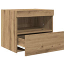 vidaXL Éjjeliszekrény 2 pcs Artisan tölgy 50 x 40 x 45 cm Faanyag