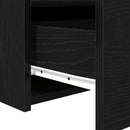 vidaXL Éjjeliszekrény 2 pcs Fekete tölgy 50 x 40 x 45 cm Faanyag