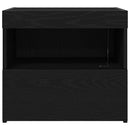 vidaXL Éjjeliszekrény 2 pcs Fekete tölgy 50 x 40 x 45 cm Faanyag
