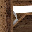 vidaXL Cipőszekrény polcokkal Öreg fa 80 x 21 x 87,5 cm Faanyag