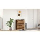 vidaXL Cipőszekrény polcokkal Öreg fa 80 x 21 x 87,5 cm Faanyag