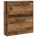 vidaXL Cipőszekrény polcokkal Öreg fa 80 x 21 x 87,5 cm Faanyag