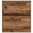 vidaXL Cipőszekrény polcokkal Öreg fa 80 x 21 x 87,5 cm Faanyag