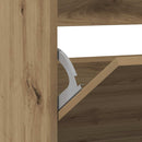 vidaXL Cipőszekrény polcokkal Füstölt tölgy 80 x 21 x 87,5 cm Faanyag