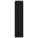 vidaXL Cipőszekrény tárolóval Musta tammi 80 x 21 x 87.5 cm Faanyag