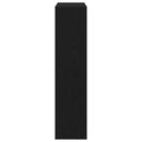 vidaXL Cipőszekrény 80 x 21 x 87,5 cm Szerelt Fa Fekete tölgy