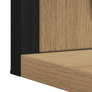 vidaXL Tükör kézműves tölgy 50 x 12 x 60 cm Üveg és Műszaki Fa