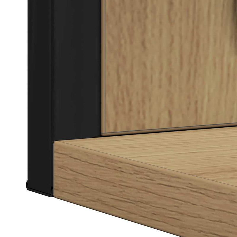 vidaXL Fürdőszobai tükör kézműves tölgy 50 x 12 x 60 cm Faanyag