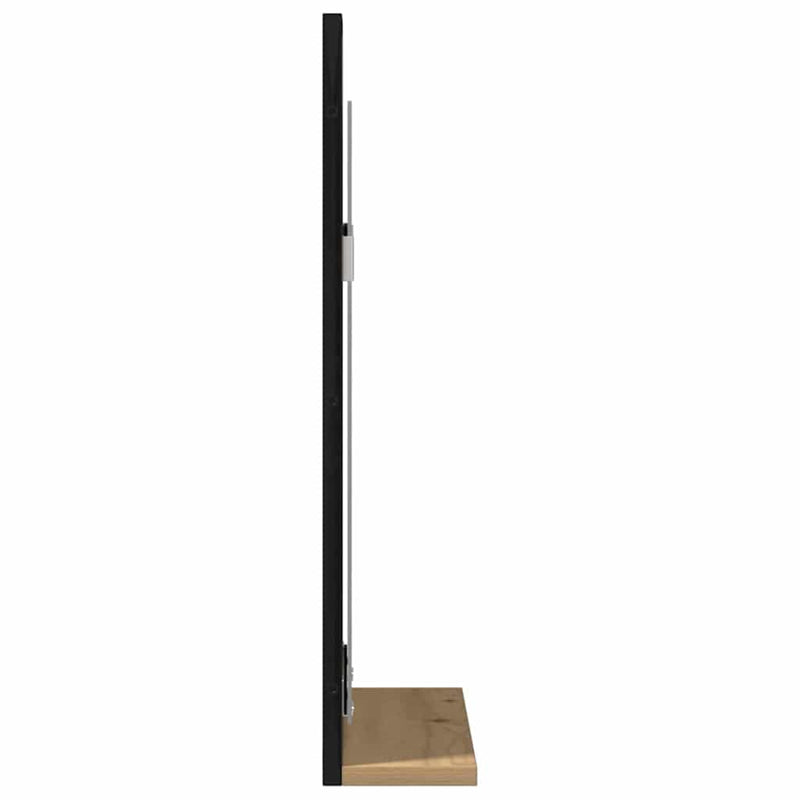 vidaXL Fürdőszobai tükör kézműves tölgy 50 x 12 x 60 cm Faanyag