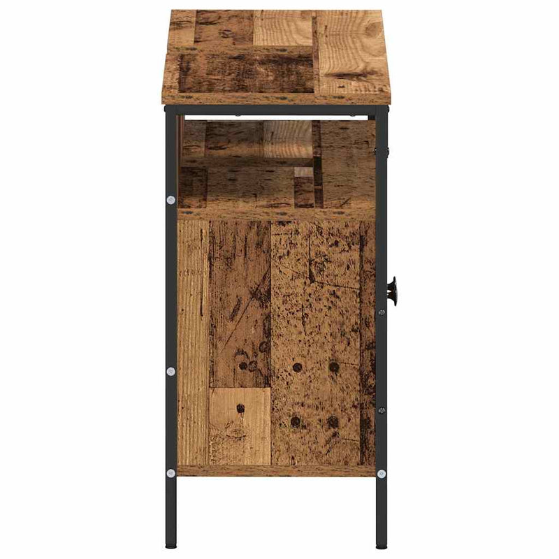 vidaXL Fürdőszobai mosdószekrény Régi fa 80 x 30 x 60 cm Faanyag