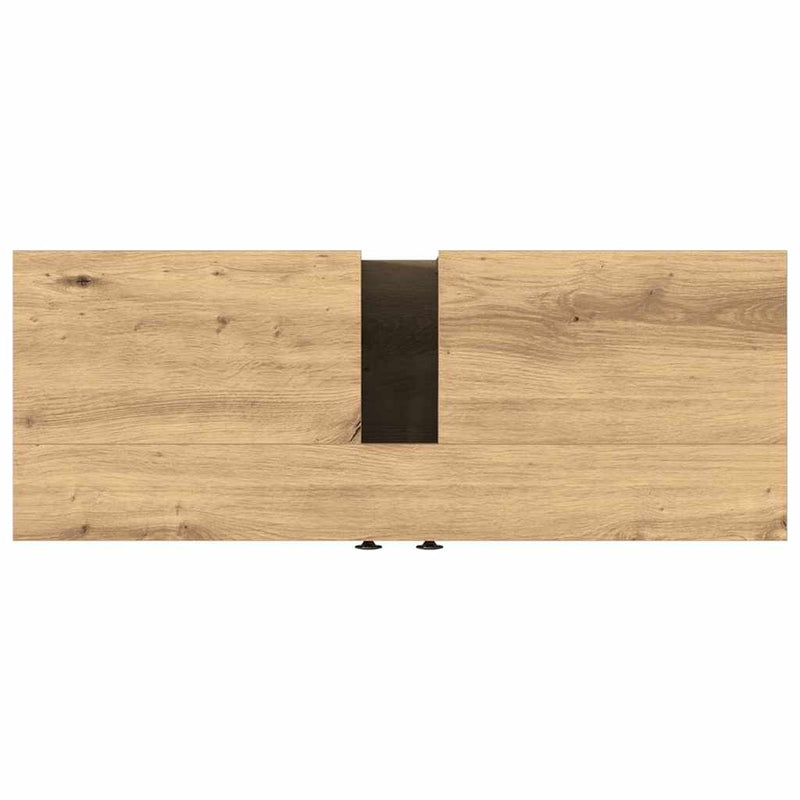 vidaXL Fürdőszobai mosdószekrény kézműves tölgy 80 x 30 x 60 cm