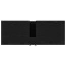 vidaXL Fürdőszobai mosdószekrény Musta tammi 80 x 30 x 60 cm Faanyag