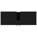 vidaXL Fürdőszobai mosdószekrény Musta tammi 80 x 30 x 60 cm Faanyag