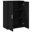 vidaXL Széf Musta tammi 60 x 31 x 84 cm Faanyag