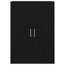 vidaXL Széf Musta tammi 60 x 31 x 84 cm Faanyag