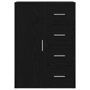 vidaXL Széf fiókkal Musta tammi 60 x 31 x 84 cm Faanyag