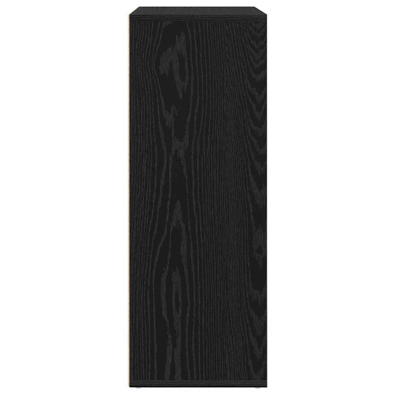 vidaXL Széf fiókkal Musta tammi 60 x 31 x 84 cm Faanyag