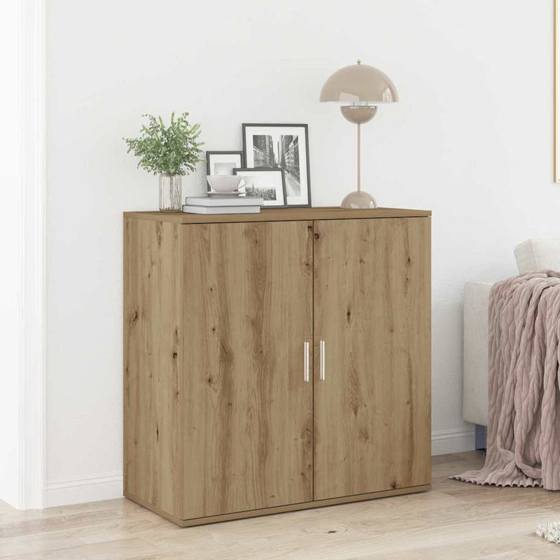 vidaXL Széf kézműves tölgy 79 x 38 x 80 cm Faanyag
